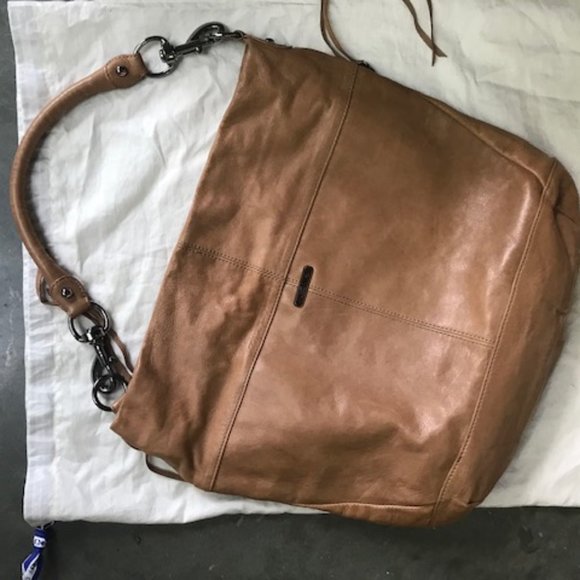 Rebecca Minkoff Camel Studded Hobo Shoulder Bag - Picture 3 of 5